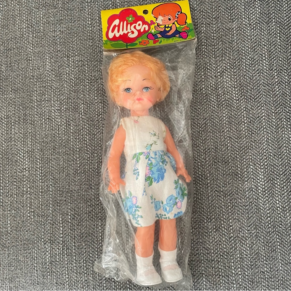 Allison Blonde Doll with Floral Dress Never Opened